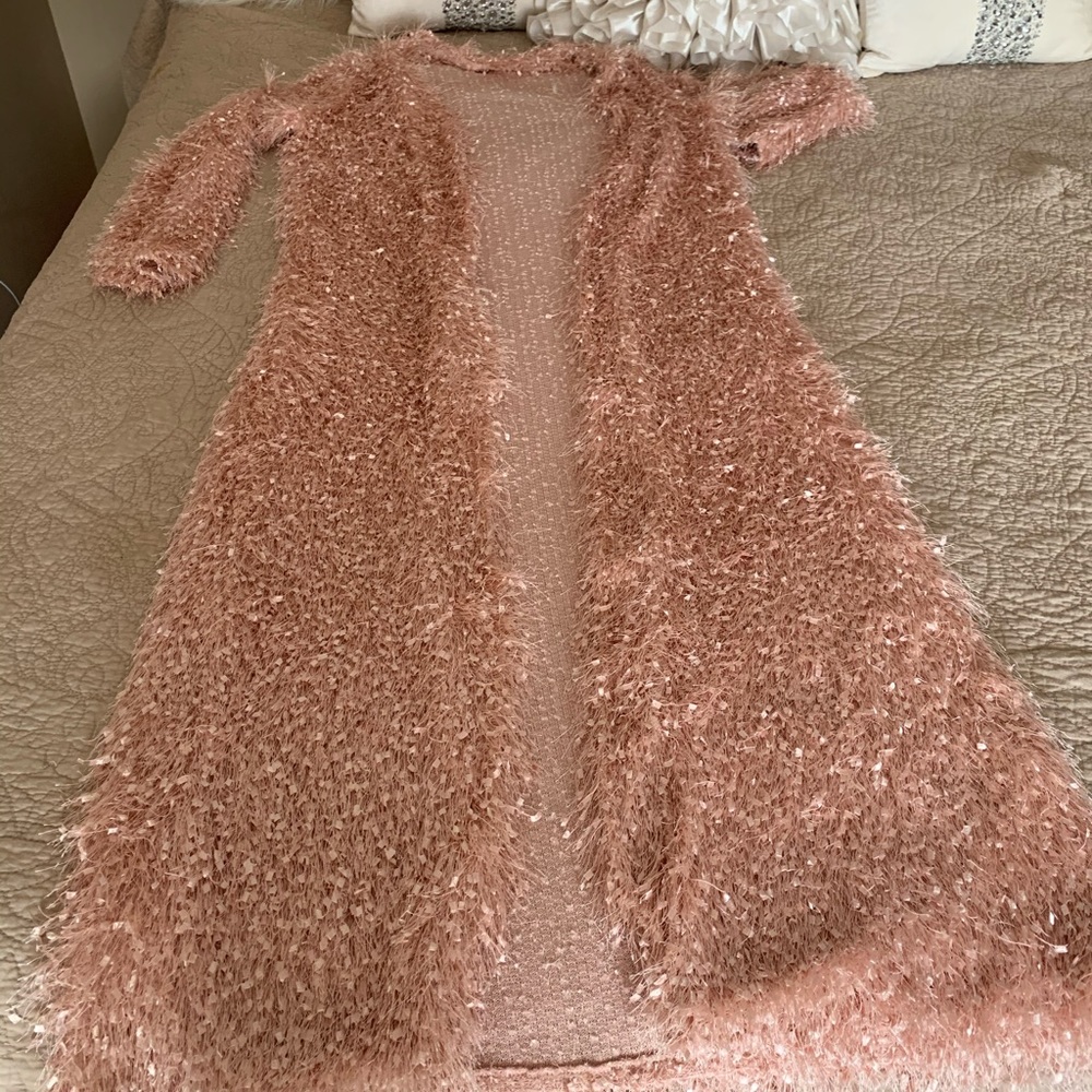 Beautiful shaggy maxi cardigan